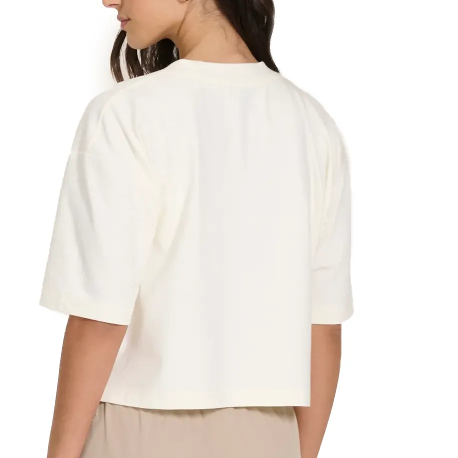 New Balance Cropped WT43536B-SST F CROPPED SMALL L Off White Algodao -5-